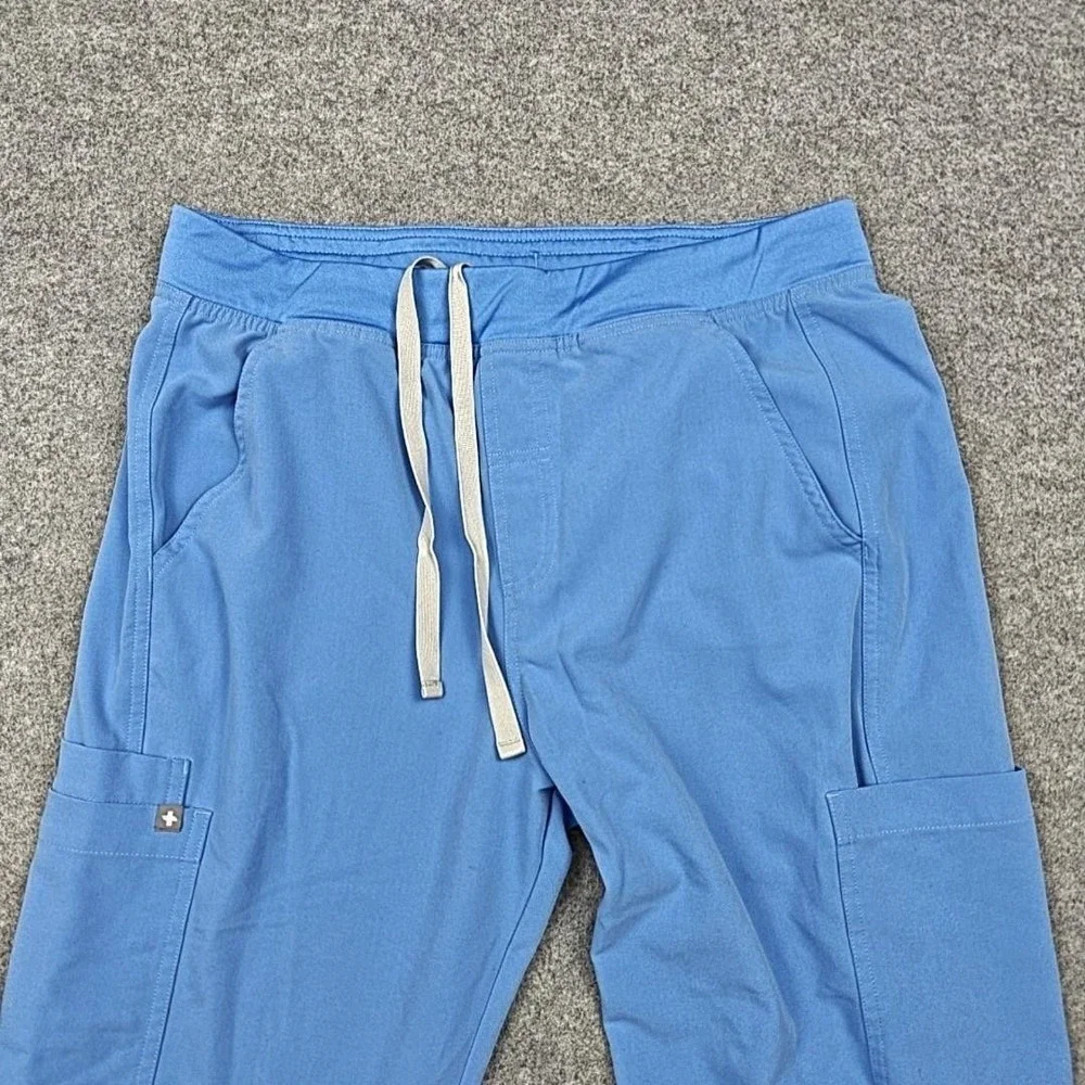 FIGS Pants Mens Medium Blue Technical Collection Cargo Scrub Workwear Stretch